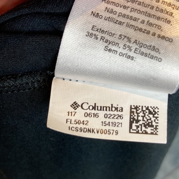 Columbia PFG Cotton Blend Maxi Dress XL Black Hike Camping Fishing Granola Girl - Picture 14 of 16